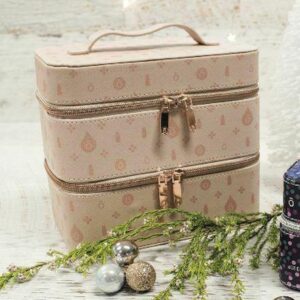 Essential Oil Rose Gold Train Case